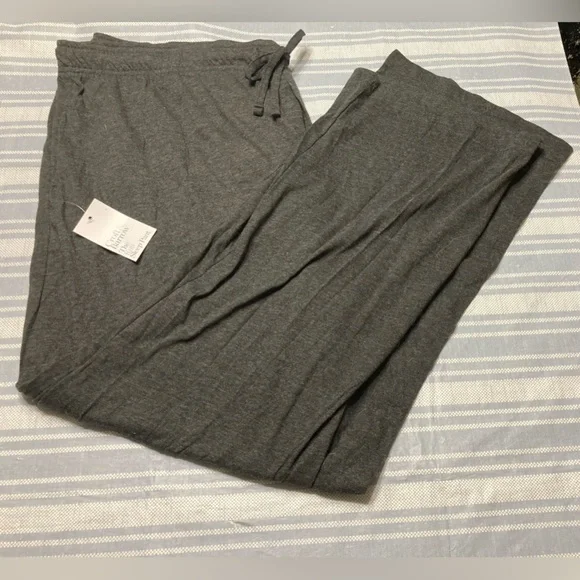 NWT Croft & Barrow charcoal gray “The Knit Sleep Pants.” - Picture 1 of 5